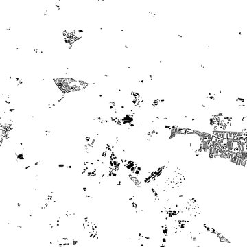 Buildings map of Fareham Great Britain