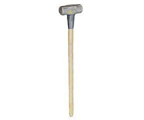 3d rendering rusty sledgehammer