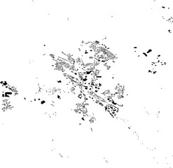 Buildings map of Ballymena Great Britain