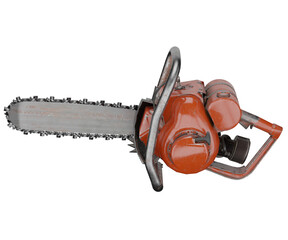 Naklejka premium 3d rendering vintage chainsaw
