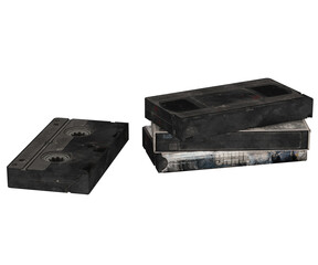 3D rendering of old cassettes 