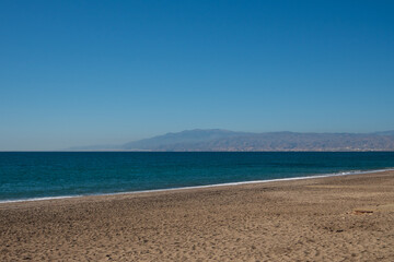 Playa San Miguel in Cabo de Gata, Provinz Almería, Autonome Gemeinschaft Andalusien, Spanien