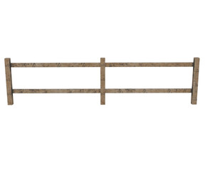 3d rendering wooden fence building farm