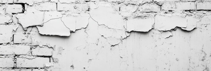 Obraz premium Bright Rustic Surface: Light Gray Brick Wall with Texture for Banner and Panorama Use