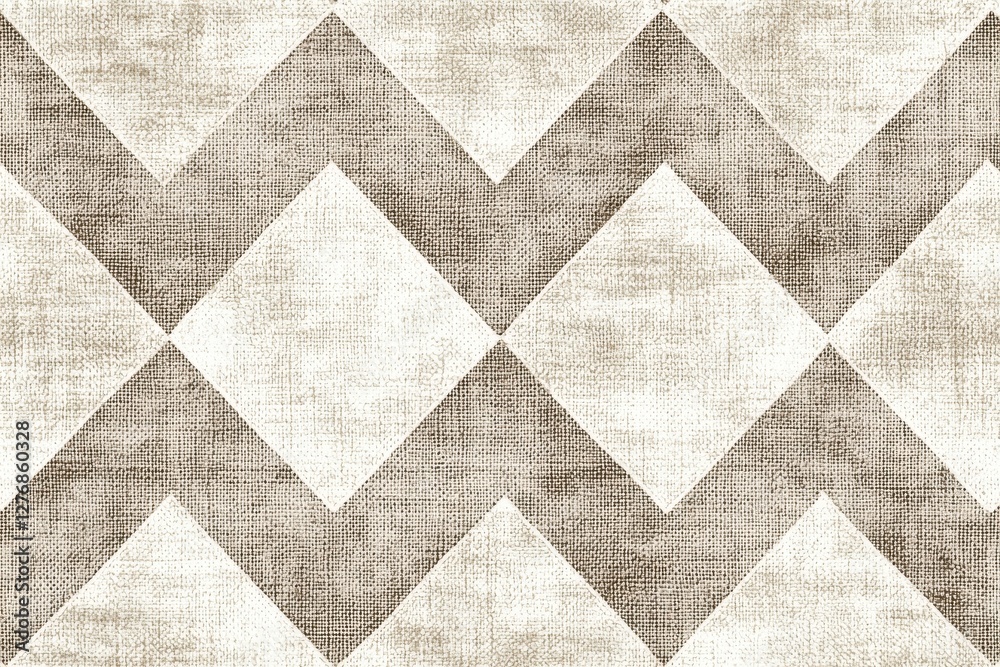 Poster abstract textured beige background with geometric zigzag pattern, creating a modern and sophisticate