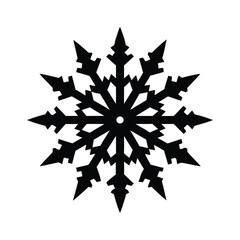 christmas snowflake isolated on white
