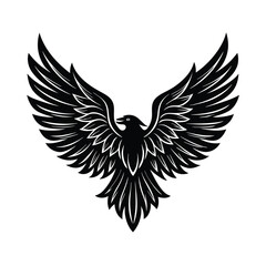 eagle with wings vector