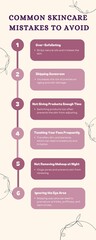 Common Skincare  Mistakes to avoid Infographic