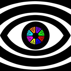 eye, eye background design, eye of the target, black and white background, art