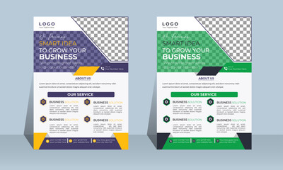 Modern  clean and minimalist creative corporate business flyer design template . Vector layout brochure design ,cover, annual report ,poster design with colorful  gradient   trendy style.