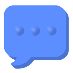 chat icon blue isolated, chat icon blue, 3d bubble, blue speech bubble isolated on white, speech bubble on white, speech bubble png, blue speech bubble icon, bubble text, bubble speech png, png