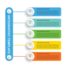Modern 5 step Infographic Design Template – Clean, Creative & Professional Data Visualization