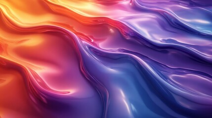 Vibrant liquid metal background with flowing abstract design