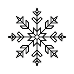snowflake on white