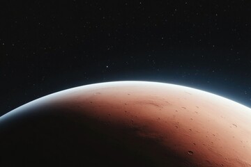 close-up view of mars highlighting planet detailed and varied surface features