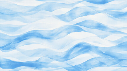 Obraz premium Gentle waves of light blue watercolor strokes creating an abstract calm water design