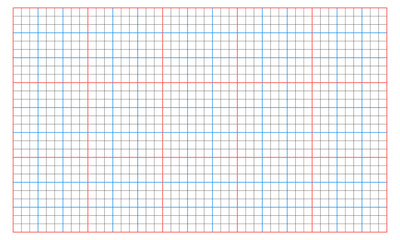 square grid paper with 3 different size, vector illustration isolated on white background.