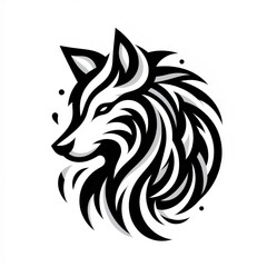 wolf tribal tattoo