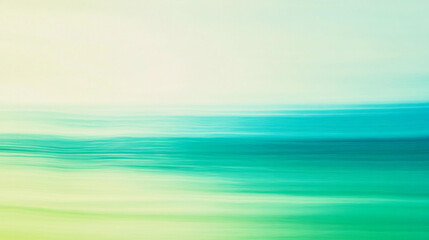 Fototapeta premium Refreshing gradient of turquoise and lime green hues blending smoothly in a calm background