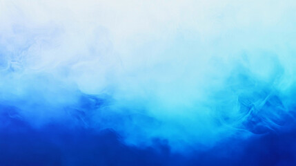 Fototapeta premium Exploration of ethereal abstract gradients in soft cyan and deep blue hues for minimalistic design