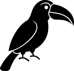 Download Toucan Silhouette Vector Icon – Crisp & Professional.