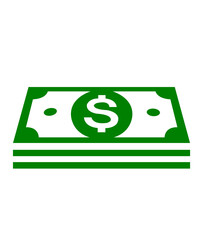 Money clip art design on plain white transparent isolated background for sign, decal, card, shirt, hoodie, sweatshirt, apparel, tag, mug, icon, poster or badge