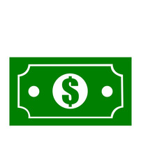 Money clip art design on plain white transparent isolated background for sign, decal, card, shirt, hoodie, sweatshirt, apparel, tag, mug, icon, poster or badge
