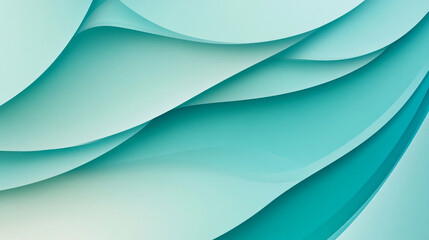 turquoise gradient abstract background, generative ai Abstract wave patterns in soothing teal shades for digital design projects.