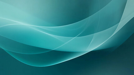 Obraz premium turquoise gradient abstract background, generative ai Abstract wave patterns in soothing teal shades for digital design projects.