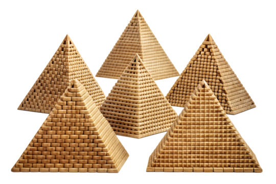 christmas tree made of golden snowflakes - Powered by Adobe