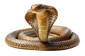 snake in front of white background