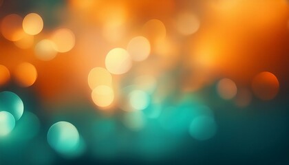 Obraz premium abstract blurred background in orange and teal tones