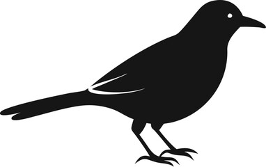 Download Warbler Silhouette Vector Icon Crisp & Professional.