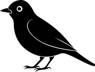 Download Warbler Silhouette Vector Icon Crisp & Professional.