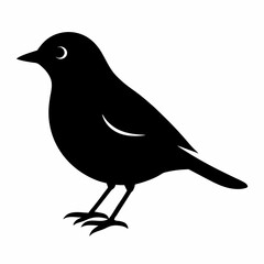 Download Warbler Silhouette Vector Icon Crisp & Professional.