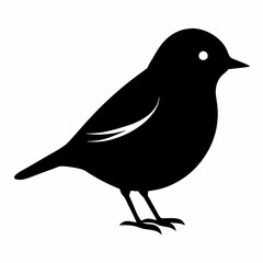 Download Warbler Silhouette Vector Icon Crisp & Professional.