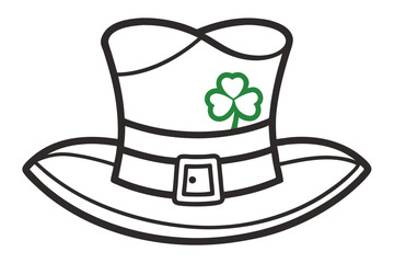 St. Patrick's Day Leprechaun Hat Vector Art