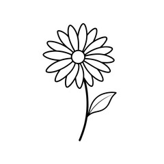 This captures the essence of the flowers in line art and black-and-white style