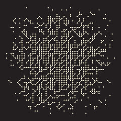  complex graph structure with stochastically  connected nodes
