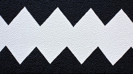 Fototapeta premium Symmetrical Monochrome Textured Pattern on Leather Surface - Abstract Geometric Design for Backgrounds, Graphic Art, and Texture Reference