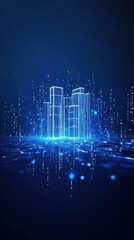 Fototapeta premium High tech background template design.