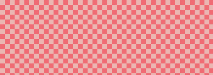 Pink chess pattern. Checkerboard seamless vector illustration. Abstract checkered checkerboard for game. Grid geometric rectangle shape. 