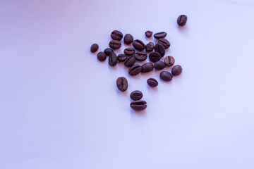 coffee beans in white background