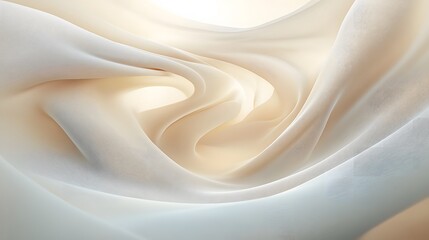 Obraz premium A soft, flowing fabric creating a serene and ethereal atmosphere.