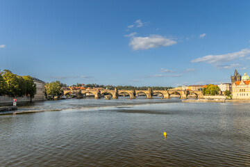 Obraz premium Prague. Czech Republic. Charles Bridge is an historic bridge that crosses the Vltava river in Prague