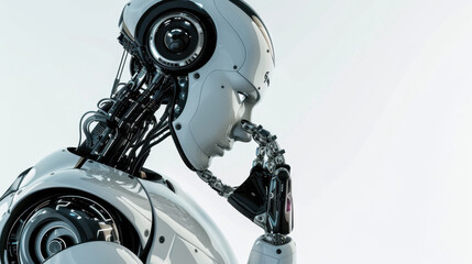 Fototapeta premium ai robot thinking