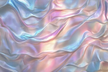 Obraz premium Fabric abstract iridescent texture pastel.
