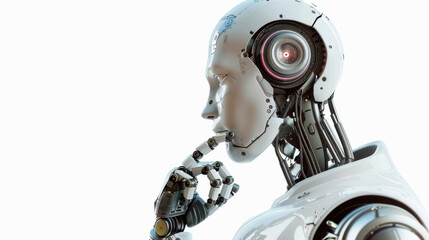 Fototapeta premium ai robot thinking