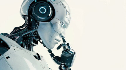 Fototapeta premium ai robot thinking