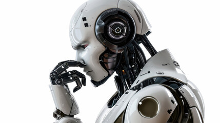 Fototapeta premium ai robot thinking